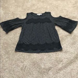 Loft cold shoulder top